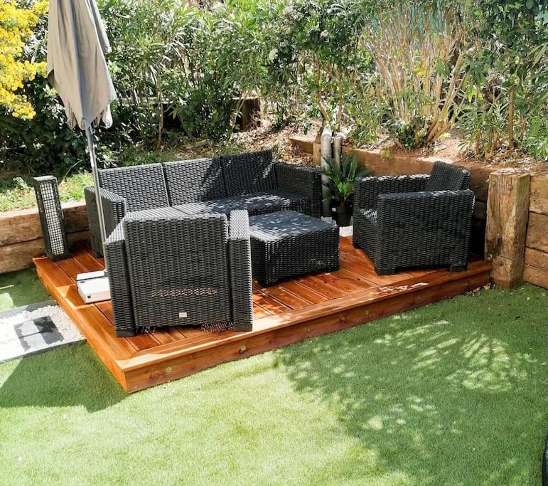 APPARTEMENT avec JARDIN, PISCINE, PLAGE, TENNIS Fréjus Extérieur photo
